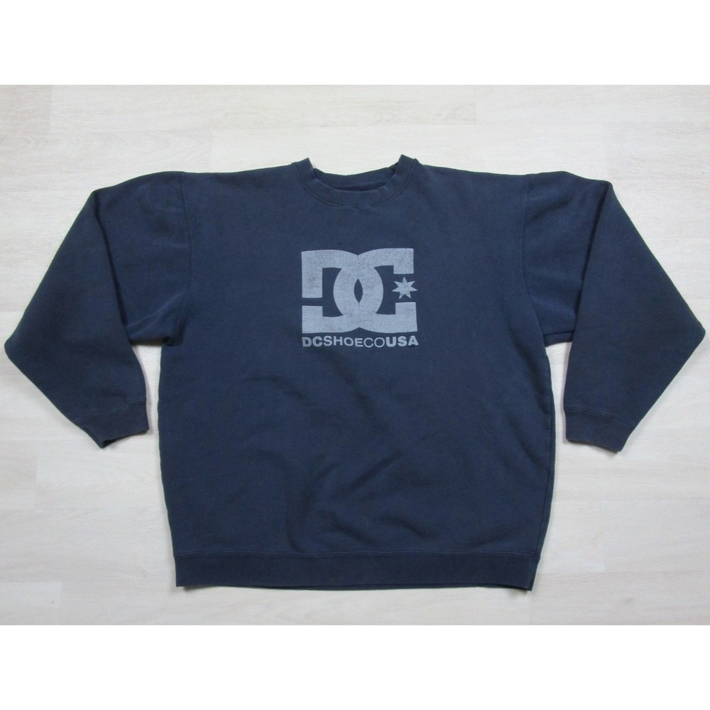 Vintage Y2K DC Shoes Crewneck Sweatshirt Men's (L) Boxy Skate Skateboarding